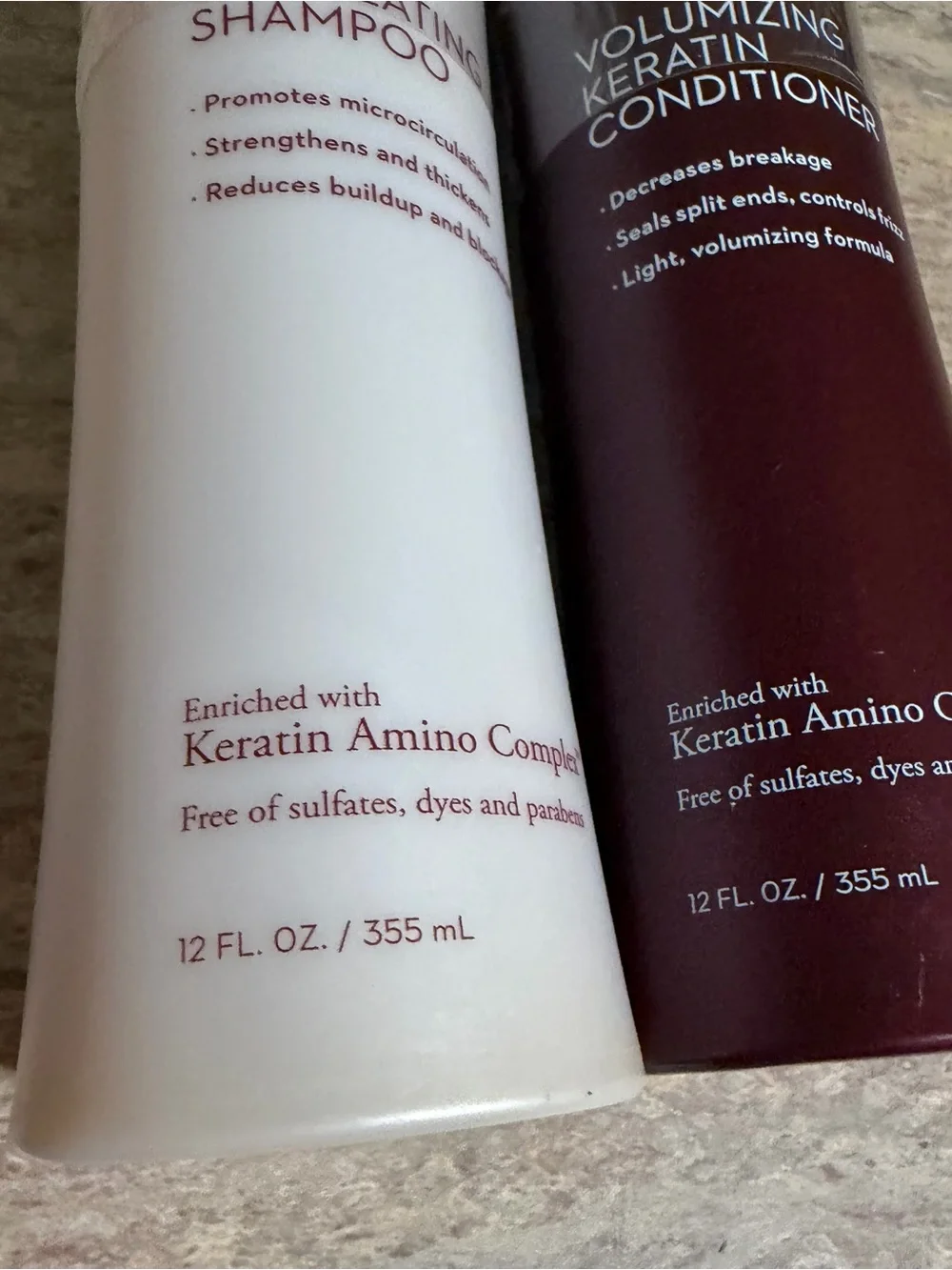 Keranique Scalp Stimulating Shampoo & Volumizing Keratin Conditioner Set